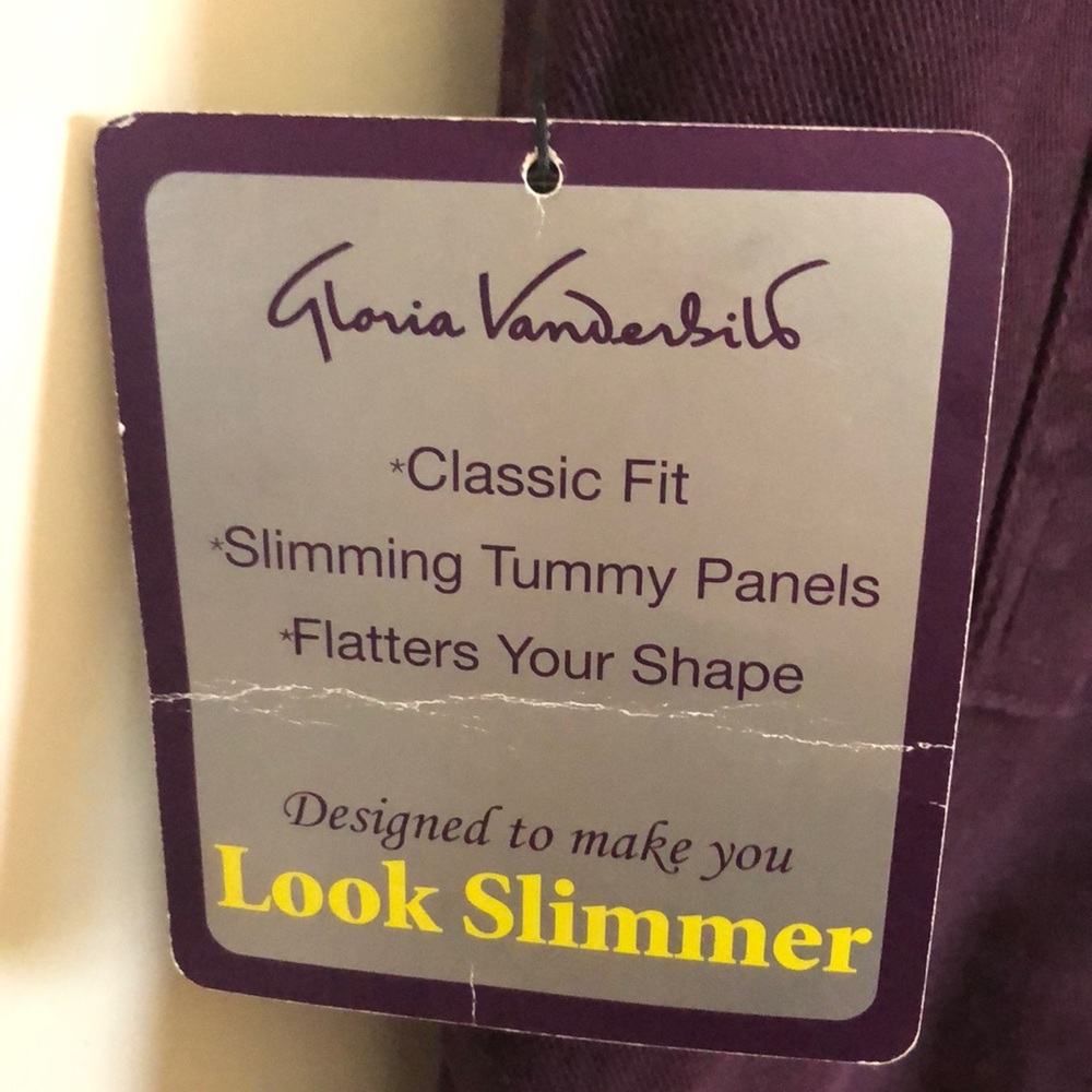 Gloria Vanderbilt Purple Pants - Picture 6 of 6